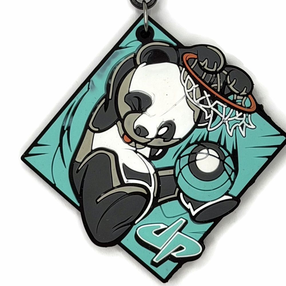 My Booster Dude Perfect Rubber Panda Basketball Keychain